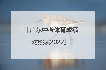 「广东中考体育成绩对照表2022」广东中考体育满分成绩对照表
