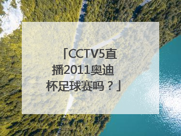 CCTV5直播2011奥迪杯足球赛吗？