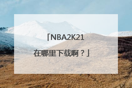NBA2K21在哪里下载啊？